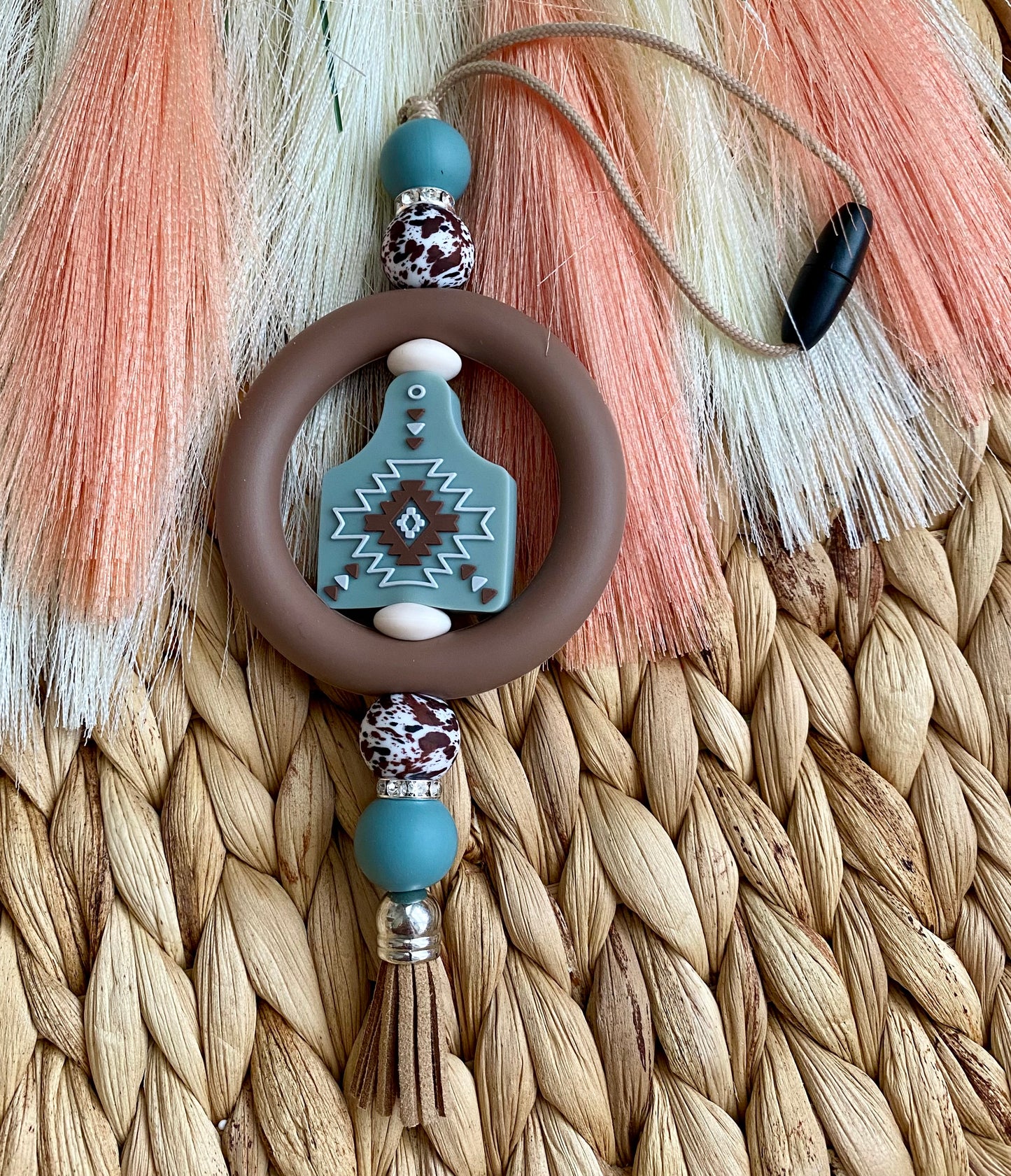 STETSON COW - CAR CHARM