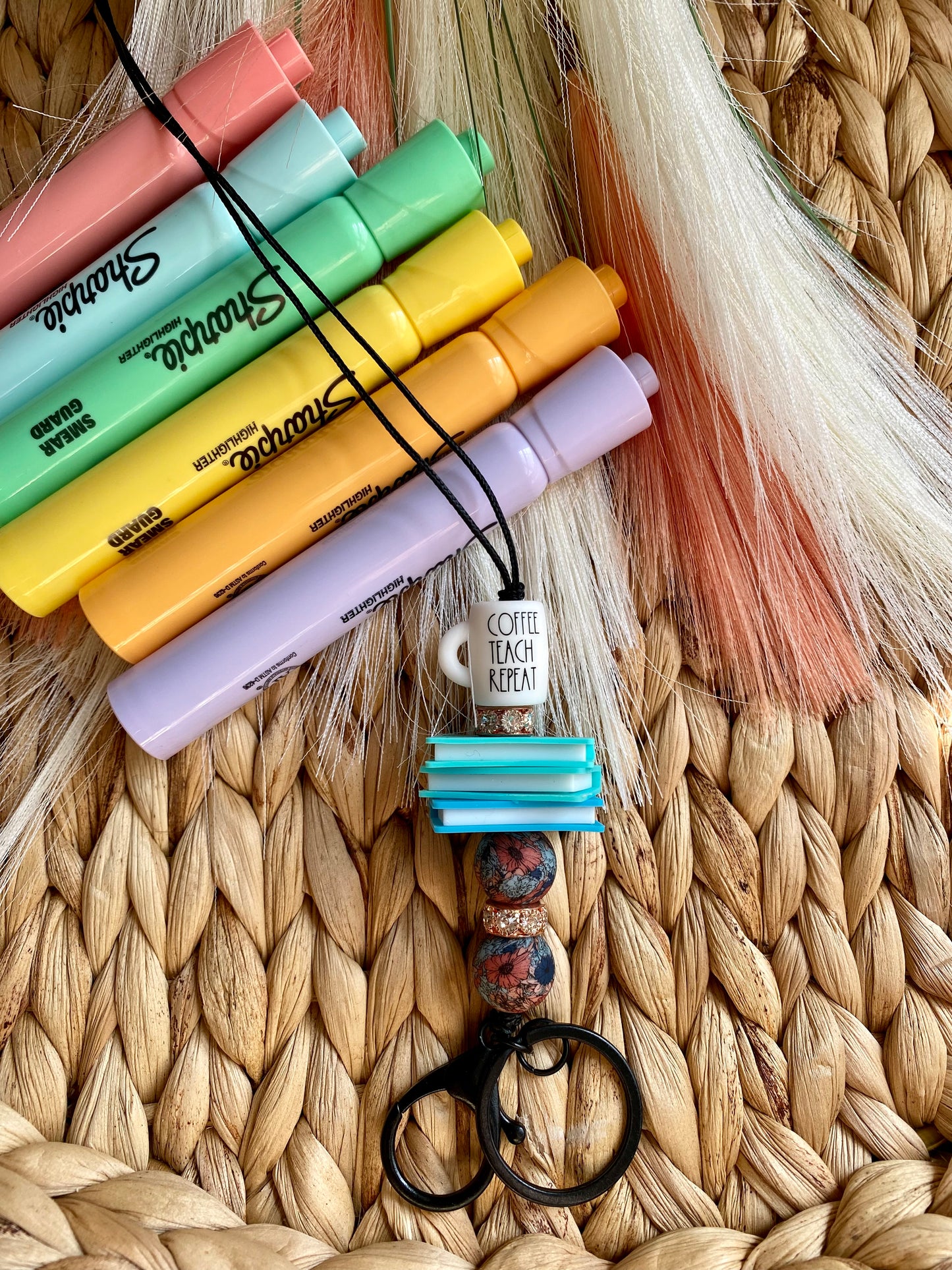 Coffee Teach Repeat Midnight - Lanyard