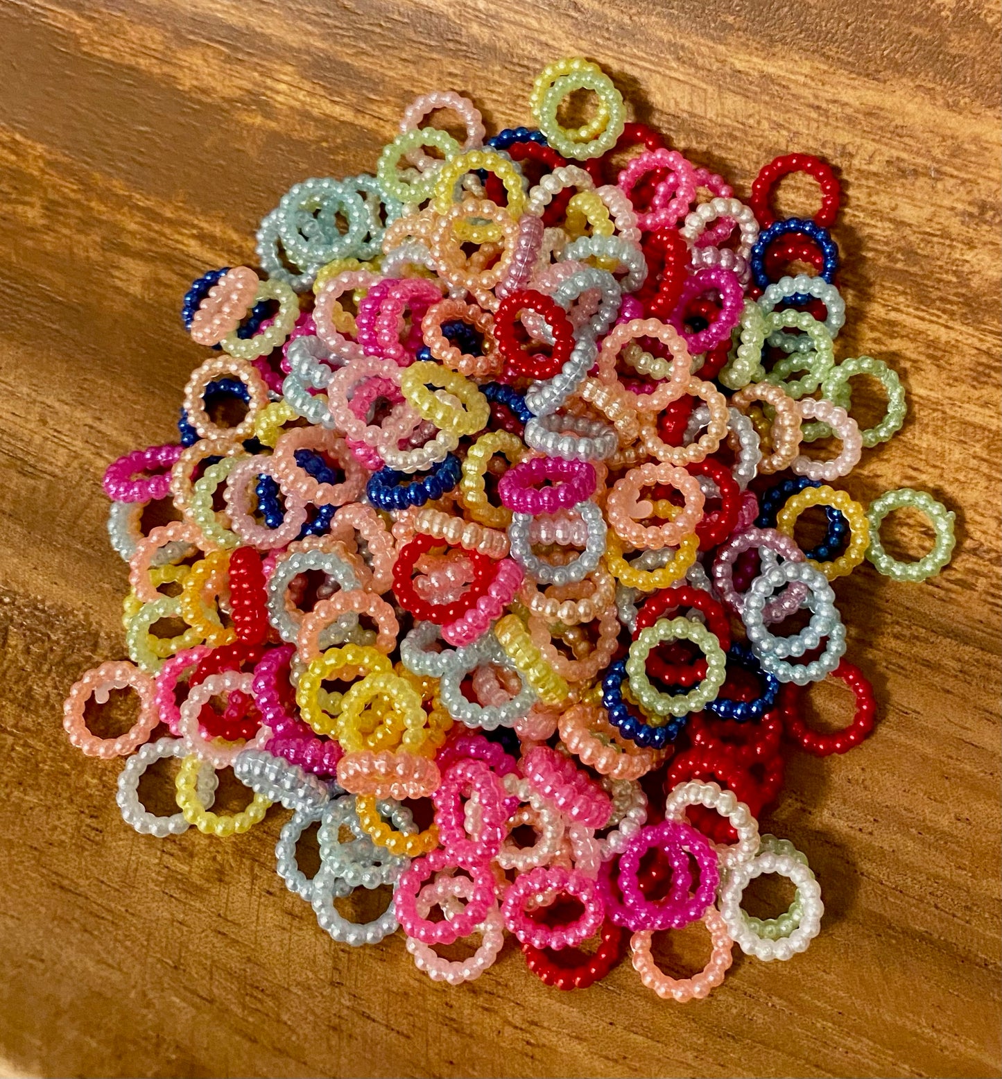 10mm Mixed Color Pearl Spacer