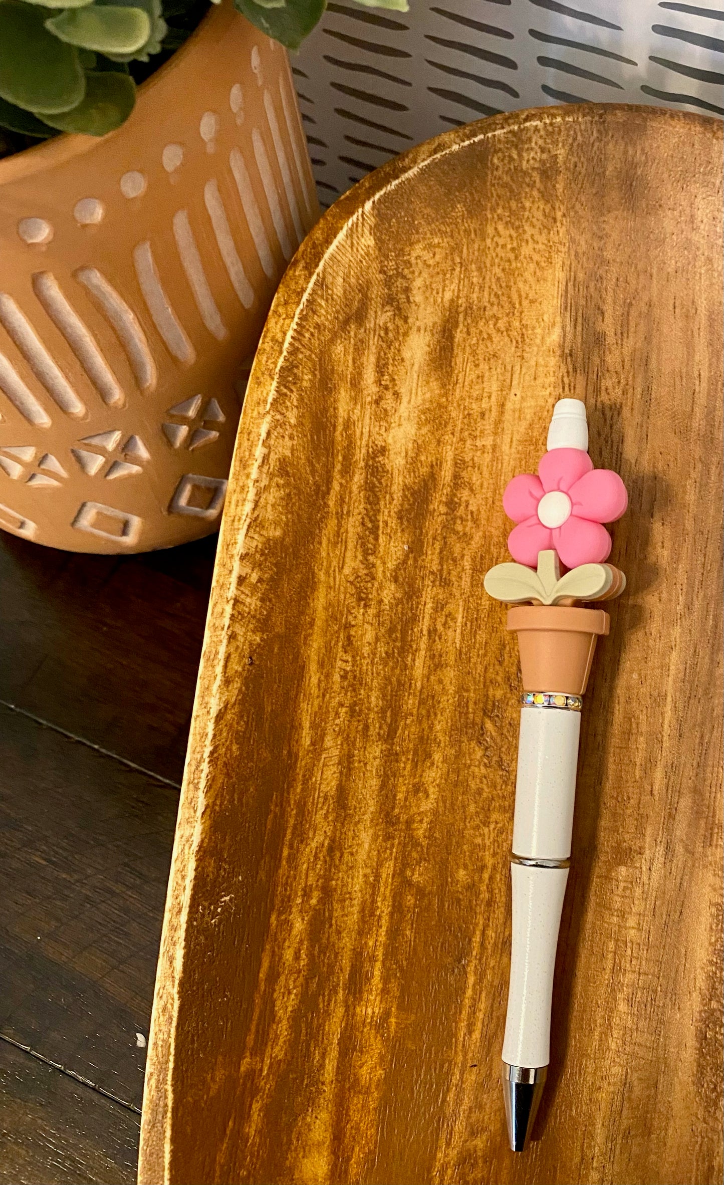 Pink Flower Pot - Pen