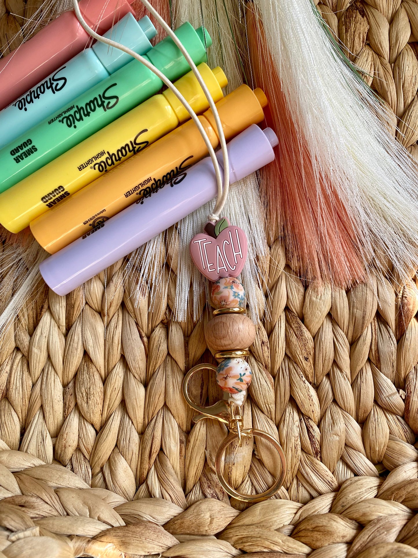 Wood and Blush Apple - Lanyard